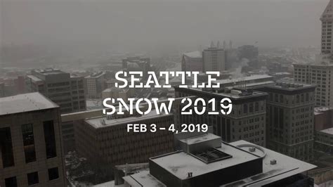 Seattle Snow Storm 2019 Feb 3 4 Youtube