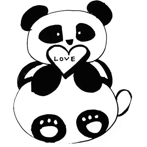 Love Panda Puppy Drawing Easy Cute Panda Drawing Happy