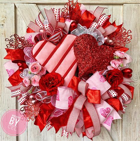 Excited To Share This Item From My Etsy Shop Valentines Wreath For Front Door Valentines Day