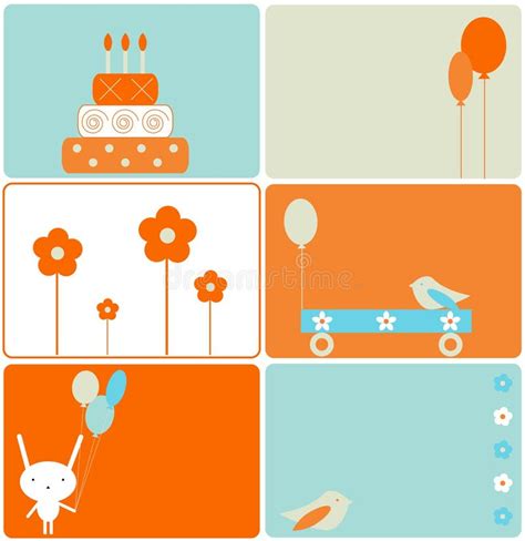 Retro Birthday Party Clip Art Stock Vector Illustration Of Cupcake