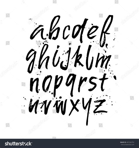 Without it, you will not be able to say words properly even if you know how to write those words. Modern Hand Written Calligraphy Alphabet Educational Stock ...