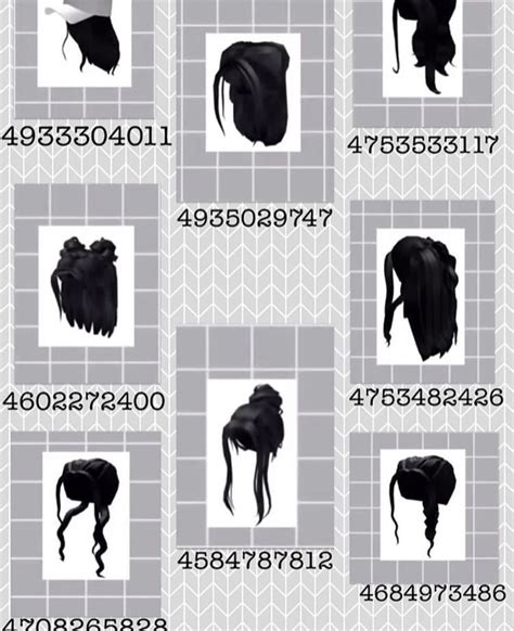 Below you can see a list of free codes/ids for a lot of beautiful hair types in roblox such as : credit :: @mabelu_games on insta 🤍 | Roblox roblox, Roblox codes, Roblox pictures