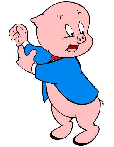 Porky Pig In Looney Tunes Show Animated Cartoon Characters