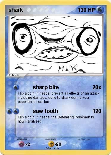 The prestidigitator member of a con team, who sometimes works alone. Pokémon shark 481 481 - sharp bite - My Pokemon Card