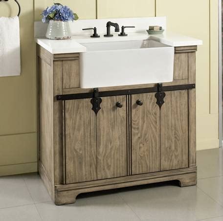 W glacier bay everdean vanity in pearl gray with cultured marble vanity top in white flawlessly pairs quality craftsmanship with beauty. 36" Fairmont Designs Homestead Farmhouse Vanity Combo ...