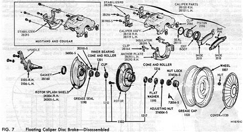 71 73 Disc Brake Assembly Diagram Vintage Mustang Forums