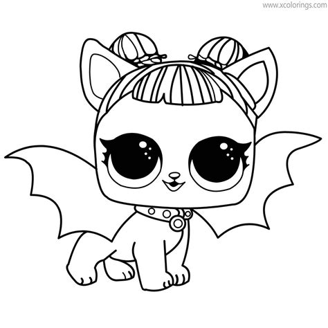 Lol Pets Coloring Pages Midnight Pup Vampire