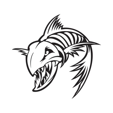 Download Library of skeleton bass fish svg black and white download png files Clipart Art 2019