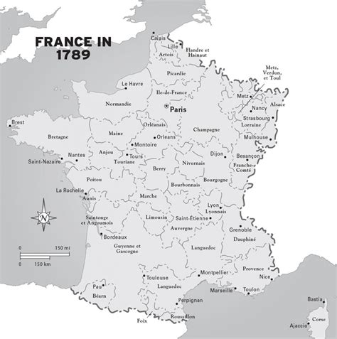 Map Of France In 1789 Map Of France During French Revolution Western
