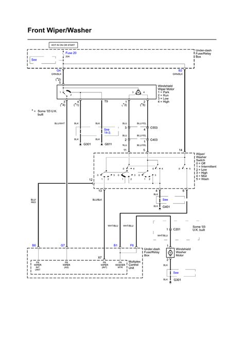 .wiring diagram for honda 2018 model: 2003 CR-V EX: My front and rear wipers work..Reservoir is full.