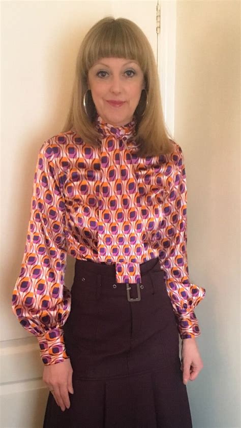 Blouse And Skirt Tie Blouse Ruffle Blouse 70s Fashion Vintage