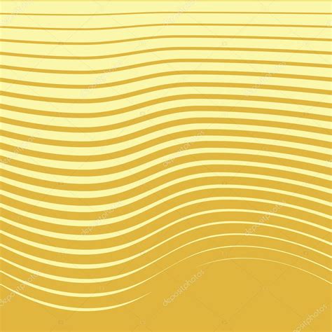 Halftone Pattern From Golden Wavy Lines Stock Vector Image By