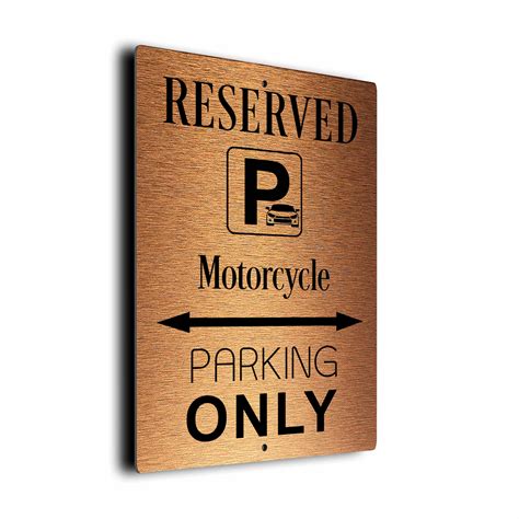 Motorcycle Parking Only Sign Motorcycle Parking Only Sign For Garge
