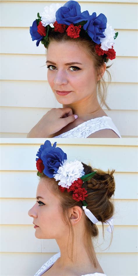 Check Out How To Make A Flower Crown For The 4th Of July By Diy Ready