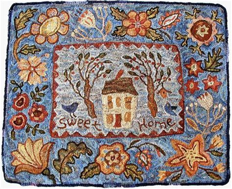 House And Trees Floralfruitlands Rug Hooking Pattern Only On Etsy