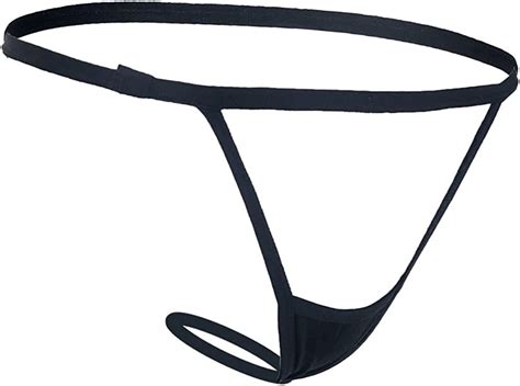 Ywzao N Women Butt Plug Panty Thong Black Sexy Triangle Black