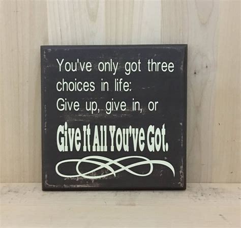 Inspirational Wooden Sign Choices Wood Sign Motivational Personalized