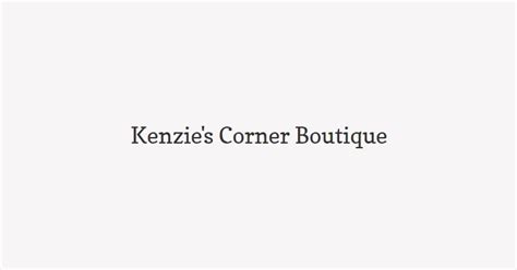Kenzies Corner Boutique Promo Code — 125 Off 2024