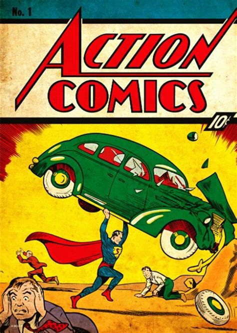 Action Comics Superman By Joe Shuster Poster By Dc Comics Displate