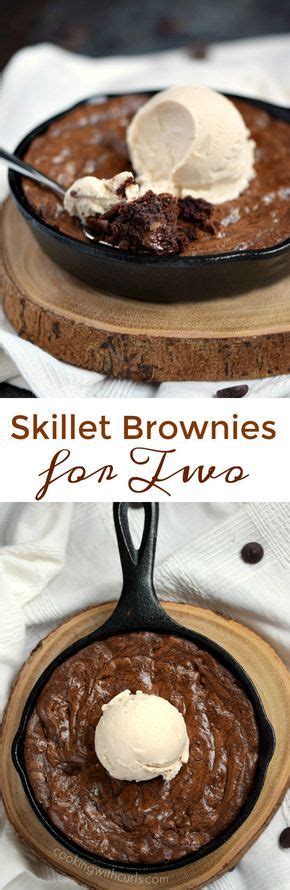 Skillet Brownies For Two Recipe Desserts Food Dessert For Two