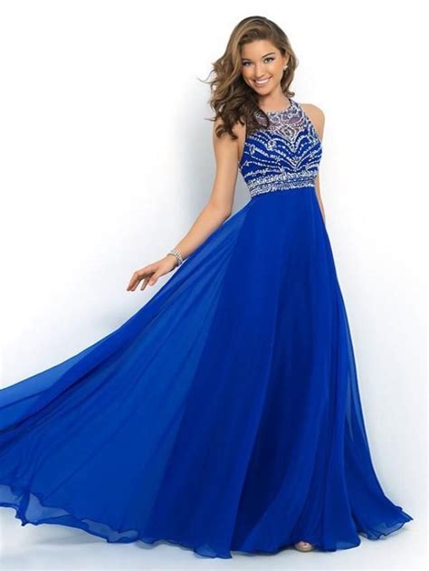 2015 New Arrival Blush Beaded Crystals Prom Dresses Sheer Illusion High Neck Bodice And Unique