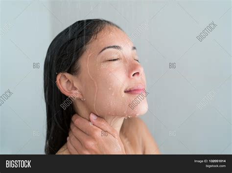 Shower Woman Showering Image And Photo Free Trial Bigstock