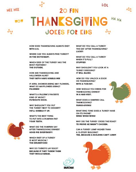 20 Fun Thanksgiving Jokes For Kids Imom