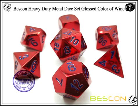 Bescon Promotional Motivational Solid Metallic Dice Set 2pcs