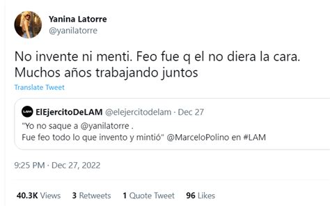 La Ventana Indiscreta De Julia Marcelo Polino Ech A Yanina Latorre