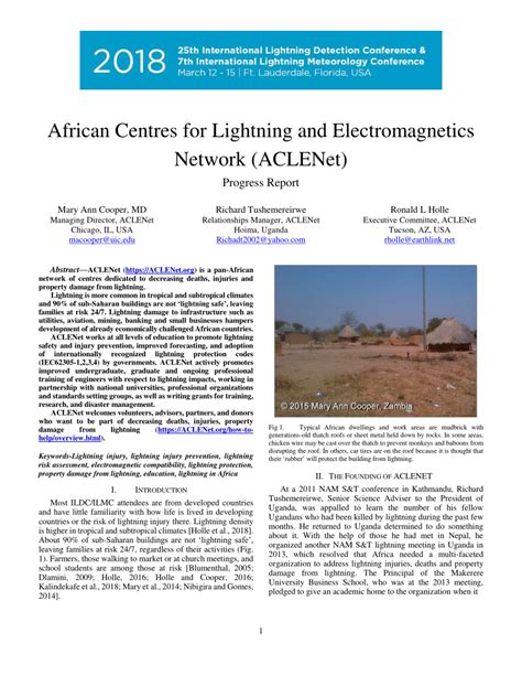Pdf African Centres For Lightning And Electromagnetics Network