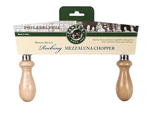 Fantes Mezzaluna Rocking Chopper Stainless Steel Blade With Beechwood