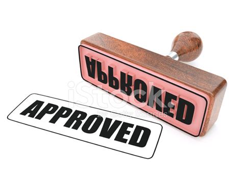 Approved Rubber Stamp Stock Photos