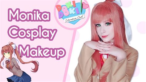 Monika Cosplay Makeup Tutorial Doki Doki Literature Club Youtube