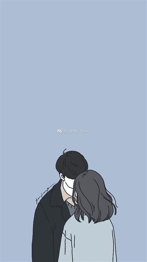 Lockscreen Matching Anime Couple Wallpaper For Two Phone Aesthetic