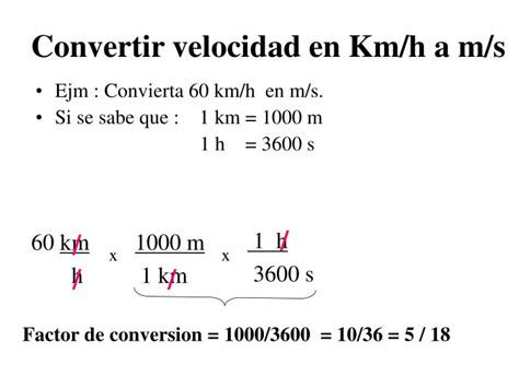 ❓ how to use this converter. PPT - Convertir velocidad en Km/h a m/s PowerPoint ...