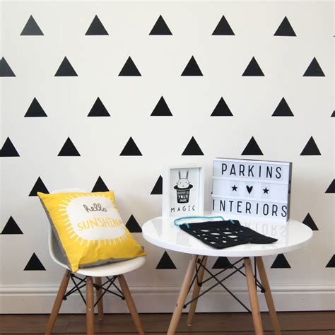 Triangle Wall Stickers By Parkins Interiors