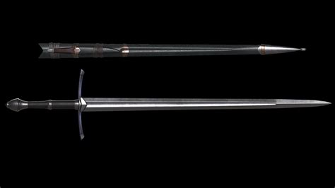 3d Model Strider Sword Lotr Vr Ar Low Poly Cgtrader