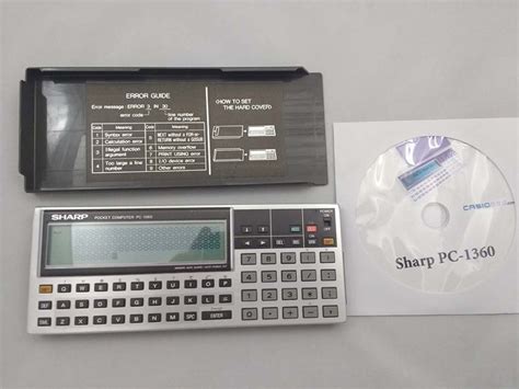 Sharp Calculator Pc 1360 With Memory Card 32kb Ce 2h32m Nº287 Casio 880