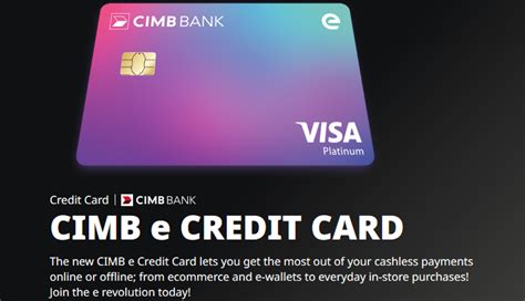 Cimb E Credit Card Get One Today May 2024 Mypromomy