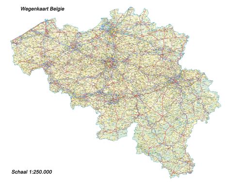 De hoofdstad is brussel (frans: Koop Landkaart Belgie 1:250.000 zonder buurlanden ...