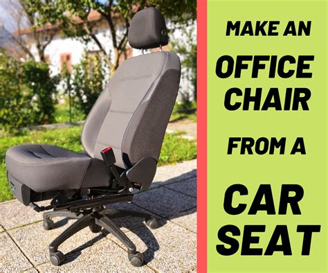 Convert A Car Seat Into The Coolest Office Chair Ever 10 Steps With
