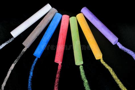 Color Pieces Of Chalk Stock Image Image Of Colorful 32882319