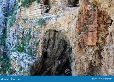 Cave Fortress Mount Arbel Stock Photo Image Of Ancient 29560596