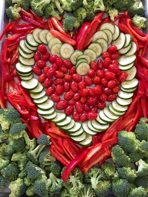 A Beautiful Heart Presentation Of Veggies At Bmhs Gorgeous