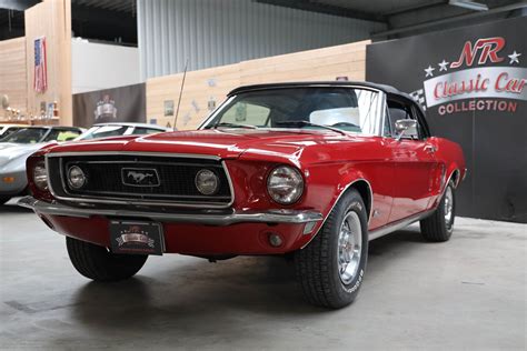 1968 Ford Mustang Convertible 302 Red Nr Classic Car Collection Stuttgart