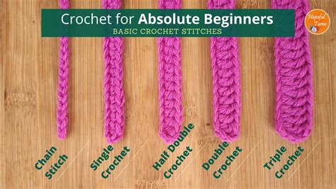 How To Crochet For Absolute Beginners Basic Crochet Stitches Youtube