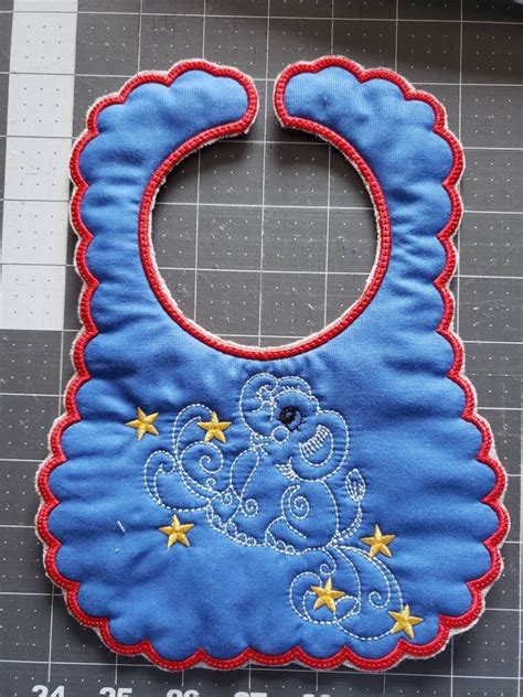 Baby Bibs In The Hoop Embroidery Design 3 Sizes 6x10 7x10 Etsy