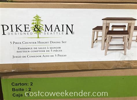 Amish village maine craftsman bedroom collections bedroom packages sale. Pike & Main 5-piece Counter Height Dining Set | Costco ...