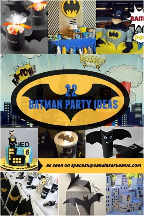 I love to come up with silly party foods and themed party ideas. 22 Batman Party Ideas | Spaceships and Laser Beams