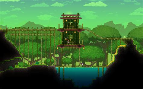 50 Jungle Town In The New Update For The Dryad And The Witch Doctor Rterraria
